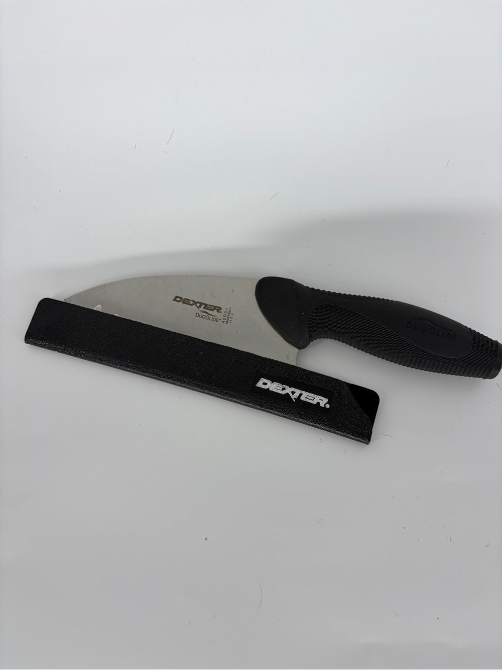 Dexter DuoGlide 40033 Hook All-Purpose Chefs Knife Black Sheath 8” Made in USA